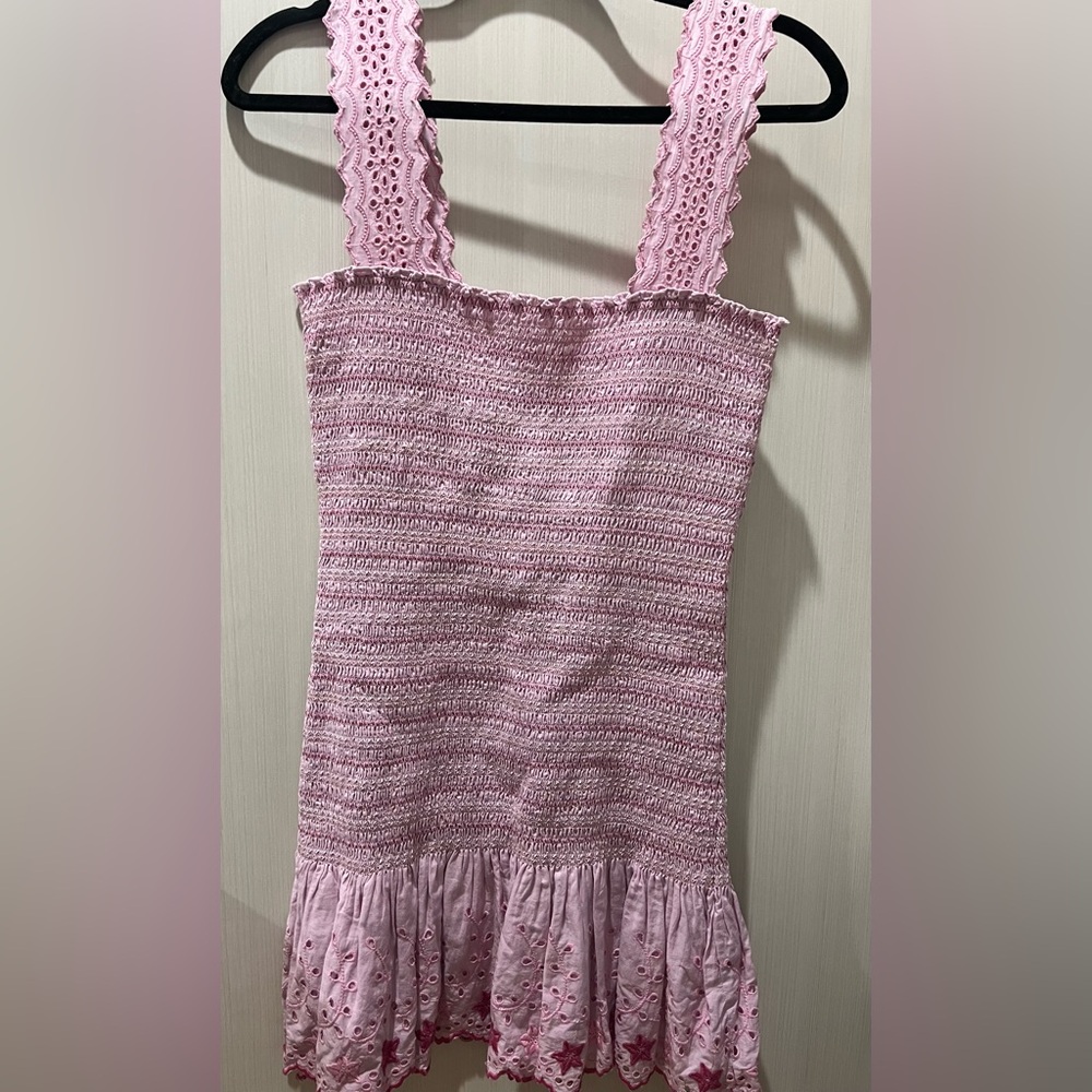 LoveShackFancy Lilac Smocked dress